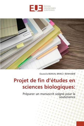 Projet de fin d'?udes en sciences biologiques