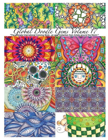 ""Global Doodle Gems"" Volume 17: ""The Ultimate Coloring Book...an Epic Collection from Artists around the World!