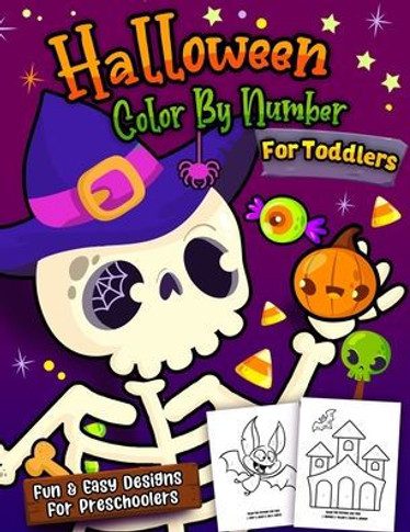 Halloween Color By Number For Toddlers