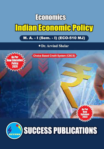 Indian Economics Policy, First Year, M.A, Sem-I-English