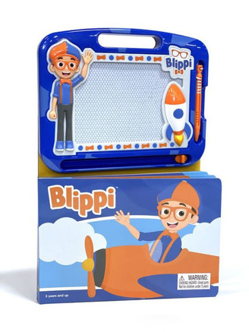 Phidal ? Blippi Activity Book Learning, Writing, Sketching With Magnetic Drawing Doodle Pad For Kids Children Toddlers Ages 3 And Up - Gift For Easter Holiday Christmas, Birthday