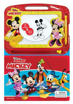Phidal ? Disney Junior Mickey Activity Book Learning, Writing, Sketching With Magnetic Drawing Doodle Pad For Kids Children Toddlers Ages 3 And Up - Gift For Easter Holiday Christmas, Birthday