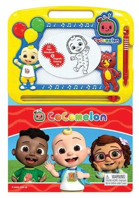 Phidal ? Cocomelon Activity Book Learning, Writing, Sketching With Magnetic Drawing Doodle Pad For Kids Children Toddlers Ages 3 And Up - Gift For Easter Holiday Christmas, Birthday
