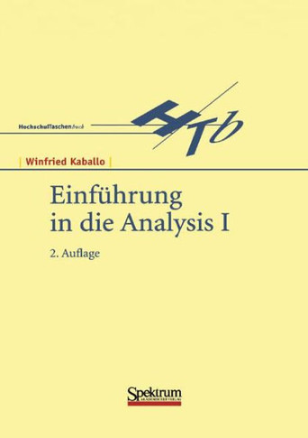 Einführung in Die Analysis I