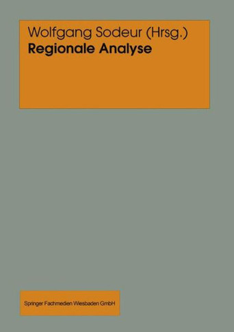 Regionale Analyse Mit Kleinen Gebietseinheiten