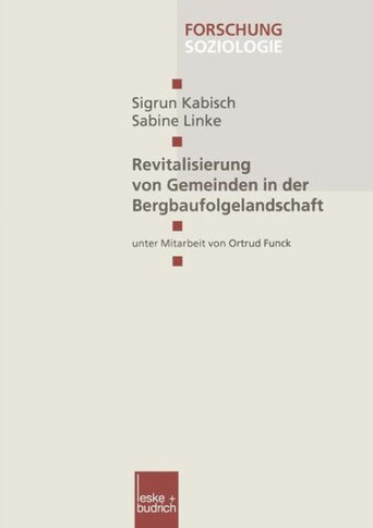 Revitalisierung Von Gemeinden in Der Bergbaufolgelandschaft