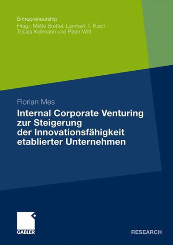 Internal Corporate Venturing Zur Steigerung Der Innovationsf?igkeit Etablierter Unternehmen: Ein Konzeptioneller Ansatz Zur ?ertragung Der Instrumen