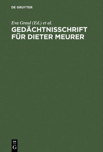 Ged?htnisschrift f? Dieter Meurer