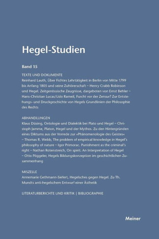 Hegel-Studien / Hegel-Studien