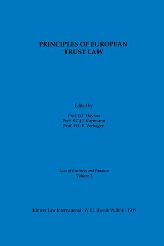 Principles of European Trust Law