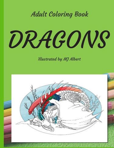 Adult Coloring Book Dragons