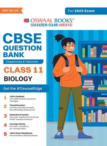 Oswaal CBSE Question Bank Class 11 Biology, Chapterwise and Topicwise Solved Papers For 2025 Exams