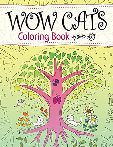 Wow Cats Coloring Book By Junko (Japanese-English Edition)