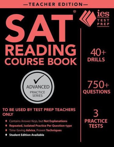 SAT Reading Course Book: Teacher Edition