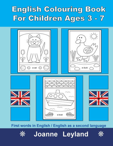 English Colouring Book For Children Ages 3-7: First words in English / English as a second language