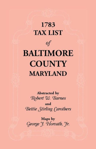 1783 Tax List of Baltimore County