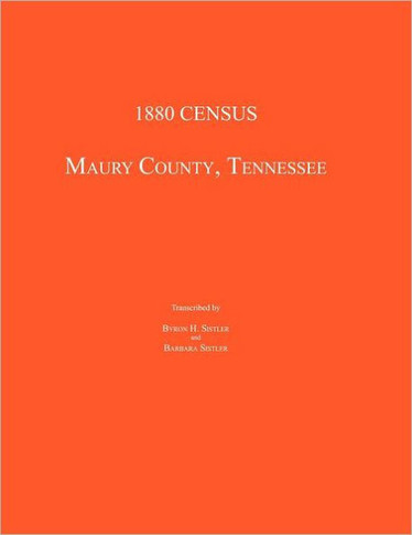 1880 Census, Maury County, Tennessee
