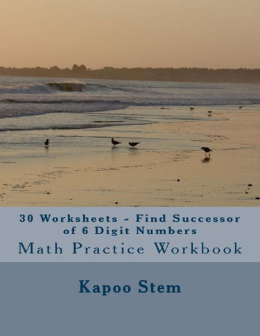 30 Worksheets - Find Successor of 6 Digit Numbers: Math Practice Workbook