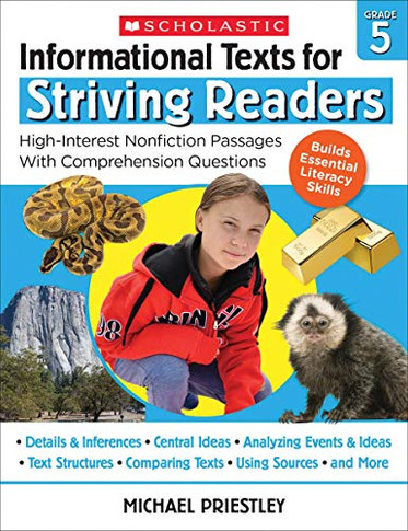 Informational Texts For Striving Readers: Grade 5: High-Interest Nonfiction Passages With Comprehension Questions