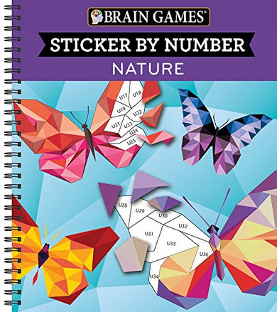 Brain Games - Sticker By Number: Nature (28 Images To Sticker)