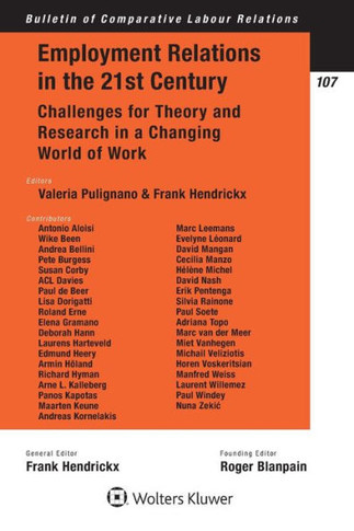Employment Relations in the 21st Century : Challenges for Theory and Research in a Changing World of Work