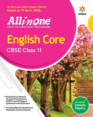 CBSE All In One English Core Class 11 2022-23 Edition (As Per Latest CBSE Syllabus Issued on 21 April 2022)