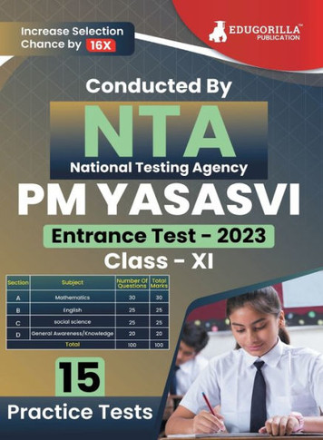 NTA PM Yasasvi Class XI Exam Prep Book 2023 (English Edition) | Scholarship Scheme | 15 Practice Tests (1500 Solved MCQs)