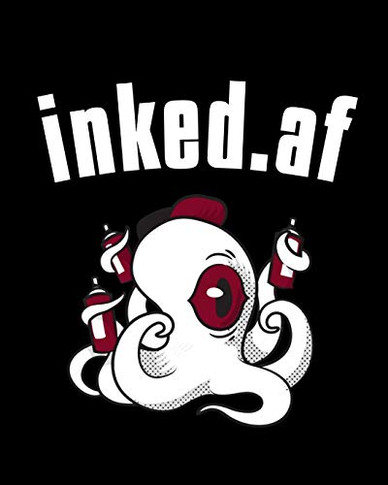 Inked.af : Tatoo Artist Sketch Book - Gift For People With Tatoos - Paperback With Inappropriate Saying For Ink Lovers