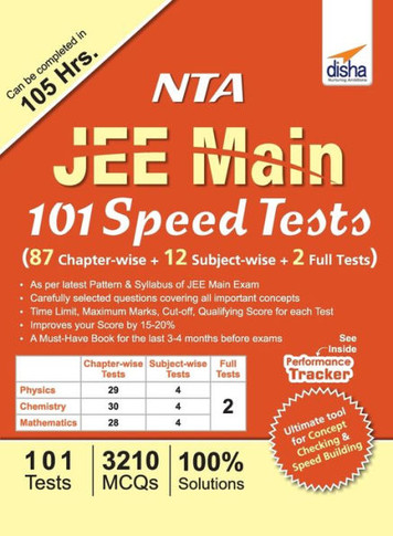 NTA JEE Main 101 Speed Tests (87 Chapter-wise + 12 Subject-wise + 2 Full)