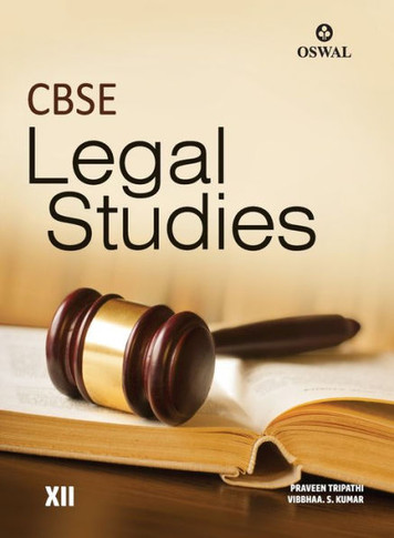 Legal Studies : Textbook for CBSE Class 12