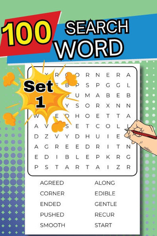 100 Word Search Set 1 : Over 100 Puzzles for Adults to Complete with Solutions