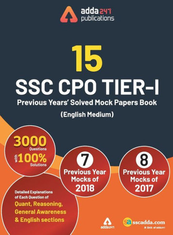 SSC CPO Previous Year Practice Book