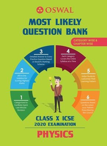 Most Likely Question Bank for Physics : ICSE Class 10 for 2020 Examination