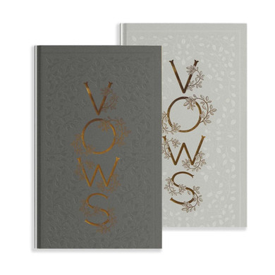 Our Wedding Vows : A Set of Heirloom-Quality Vow Books with Foil Accents and Hand-Drawn Illustratio ns
