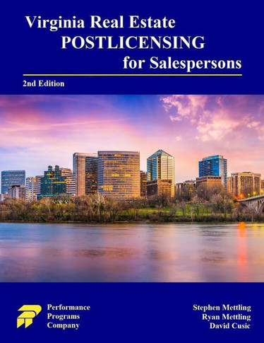Virginia Real Estate Postlicensing for Salespersons : Second Edition
