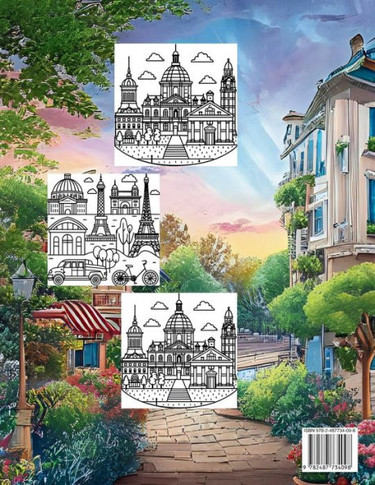 Coloring Paris : A Culinary and Architectural Journey