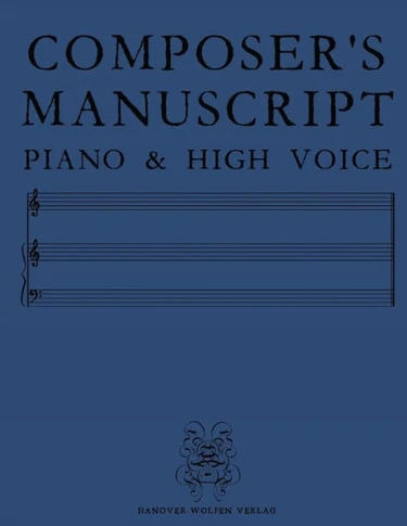 Composer's Manuscript Piano & High Voice