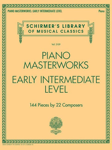 Piano Masterworks: Early Intermediate Level - Schirmer's Library Of Musical Classics
