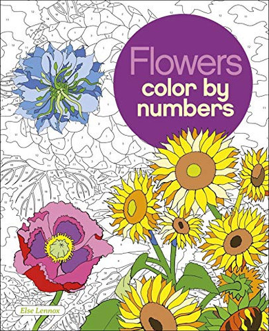 Flowers Color by Numbers (Arcturus Color by Numbers Collection)