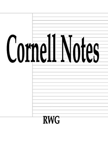 Cornell Notes: 200 Pages 8.5" X 11"