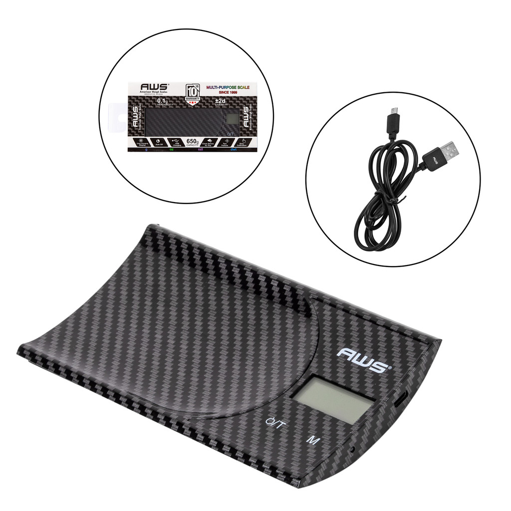 American Weigh Scale Scalemate SM-501 Digital Pocket Scale, Black, 500 x 0.01 G