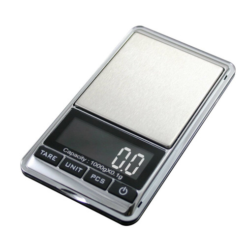 CHROME-SERIES - 1500, DIGITAL POCKET SCALE, 1500G X 0.1G