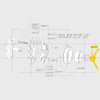 Diagram of Clamping Nut, Coats® 4300. 4021053