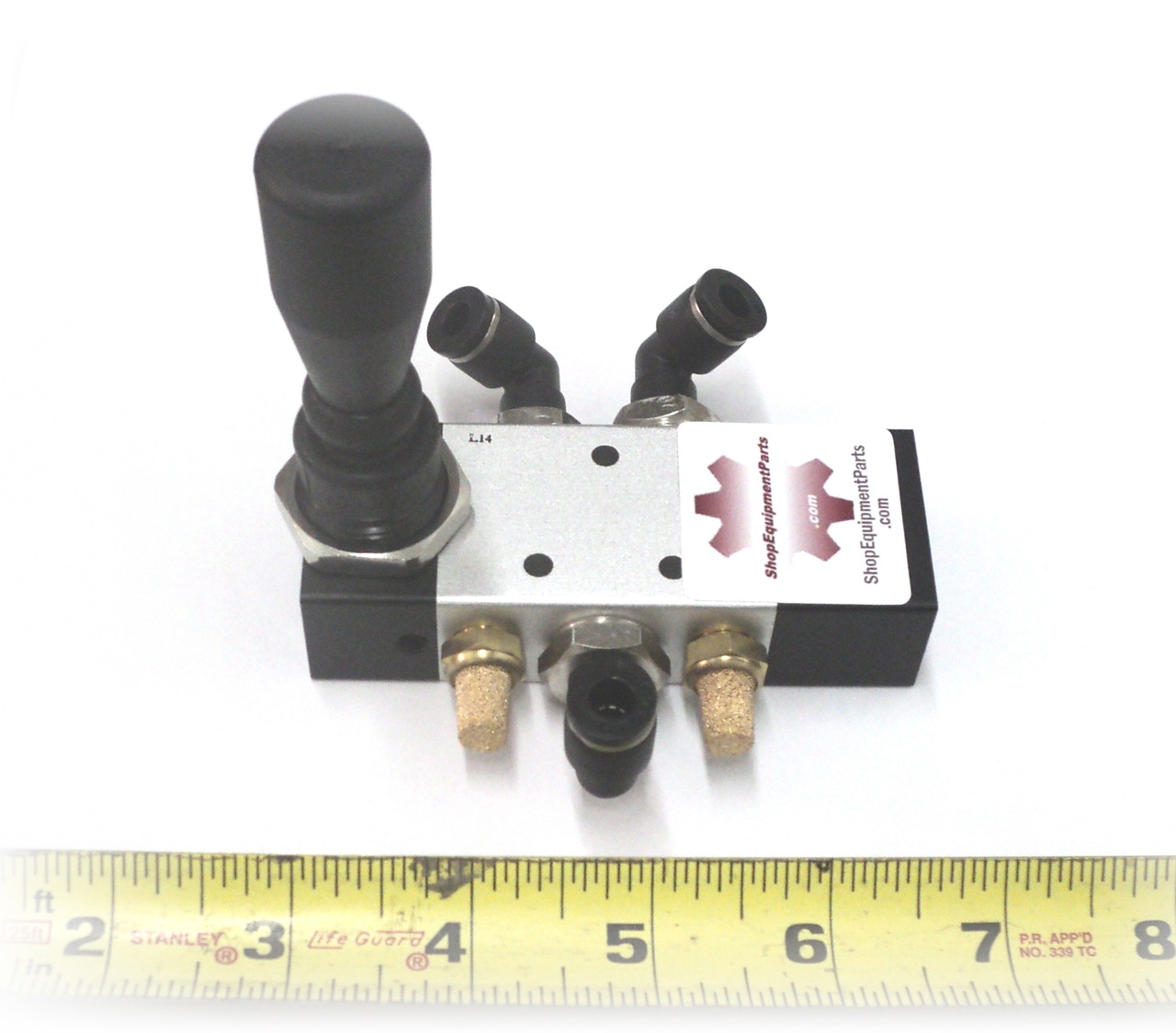 Side photo of 4198285 Joystick Air Valve for Coats Tire Changers.