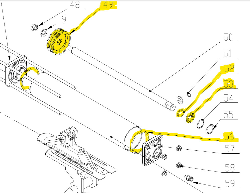 Atlas Tire Machine part YC12008060KIT