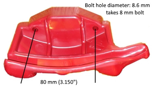 Photo of RP6-0343 Mounting Head with dimensions.