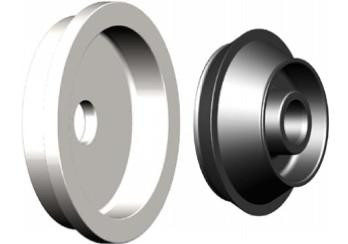 Rendering of Haweka brand HW150-360-091 Medium Truck Kit for Wheel Balancers with a 36 mm diameter shaft.