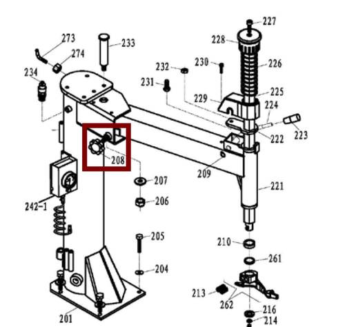 ADJUSTER, Mounting Arm; some Ranger Tire Changers. 