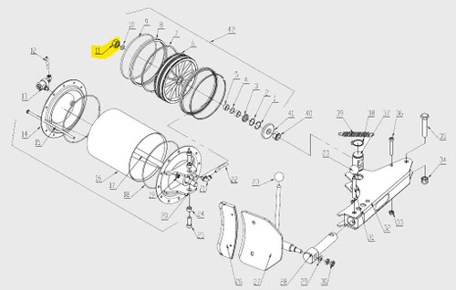Nut M18X1.5 - GB/T6171, 0203022; for B.B. Cylinder Rod.
