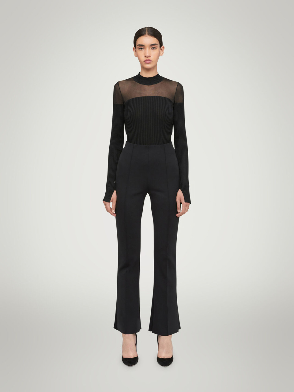 Intricate Sheer Pattern C&S Trousers - Wolford x Simkhai